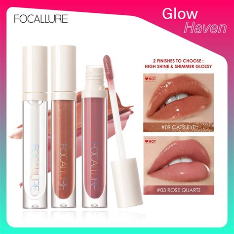 FOCALLURE PLUMPMAX High Shine Shimmer Lip Gloss 10 Colors Mint