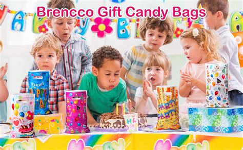 Brencco Sacs Cadeaux Enfant 30pcs Sachet Plastique Bonbon Pour Faveur