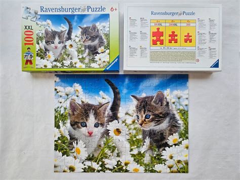 Ravensburger Puzzle 2 junge süsse Katzen neuwertig 100 Teile Kaufen