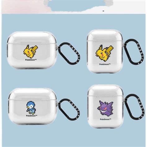 Pixel Pokémon Casetify Pikachu Casing For Airpods 1 2 3 1st 2nd Gen Pro