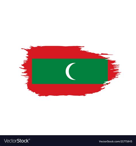 Maldives Flag Royalty Free Vector Image Vectorstock