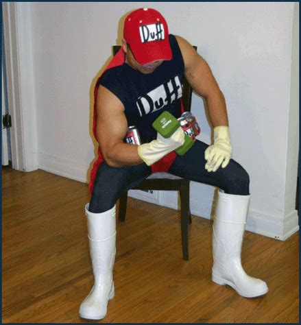 SuperDuper Homemade Duffman Costume