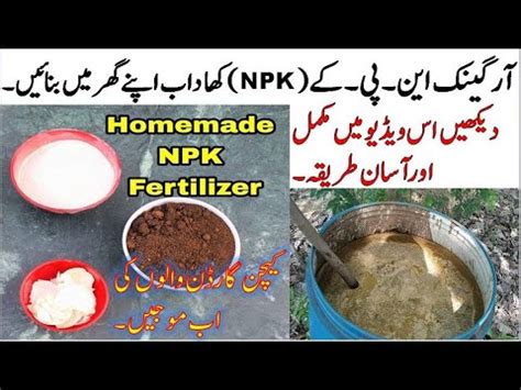 How To Make Organic NPK Fertilizer At Home Simple And Easy Method To