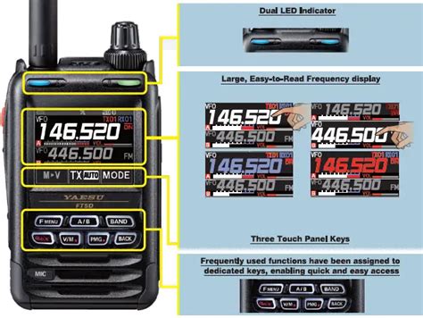 YAESU FT5DR Transceivers HT Dual Band 2m 70cm FT5DR 57 OFF