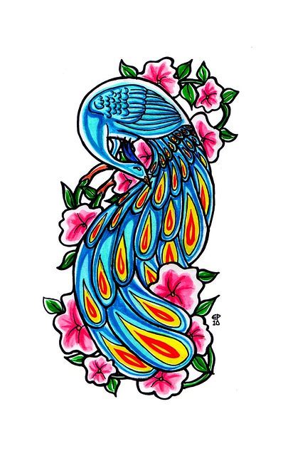 Peacock Tattoo Flash Flickr Photo Sharing