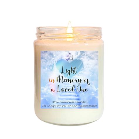 Memory Candle in Loving Memory of Candle Loved One Candle - Etsy