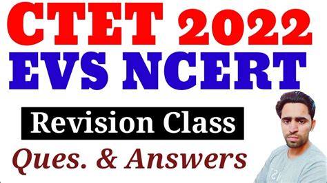 Ctet 2022 Ctet Evs Ncert Revision Class Questions And Answers