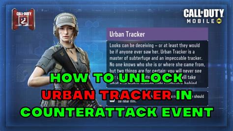 How To Unlock Urban Tracker In Codm Counterattack Event Unlock