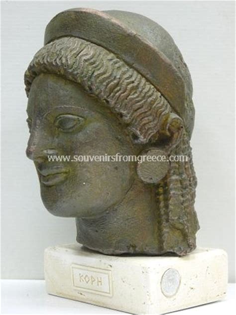 Kore Greek Plaster Bust Statue Greek Busts Sculptures Greek Statues