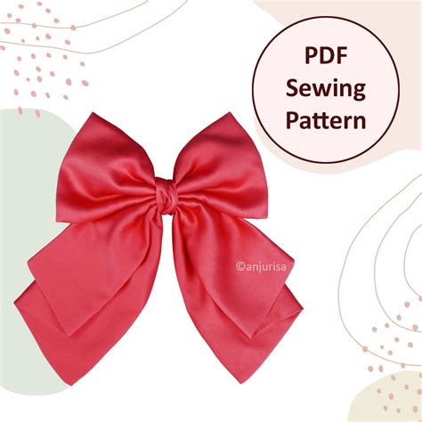 Cassie Bow Sewing Pattern The Ultimate Hair Bow Sewing Guide Instant