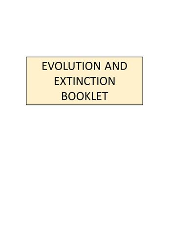 Evolution And Extinction Aqa Gcse Combined Trilogy 9 1 Teaching Resources