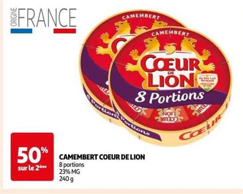 Promo Camembert Cœur De Lion chez Auchan iCatalogue fr