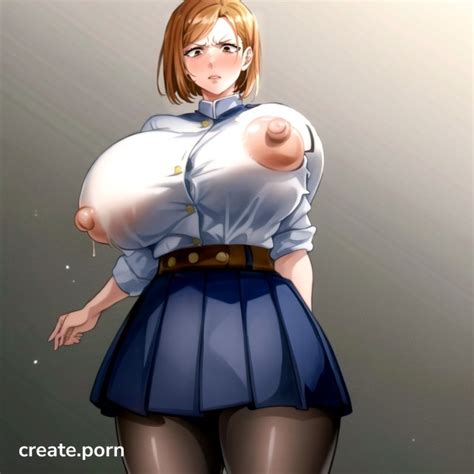 Detailed Screencap Standing Breast Expansion Hentai AI Porn