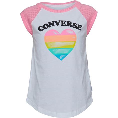 Buy Converse Infant Girls I Heart Raglan T Shirt Pink Glow