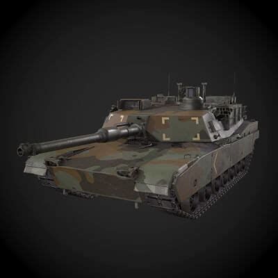 M1A2 Abrams Tank - 3D Model by yn-delmund