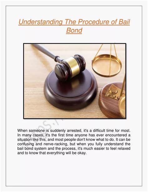 Ppt Understanding The Procedure Of Bail Bond Powerpoint Presentation