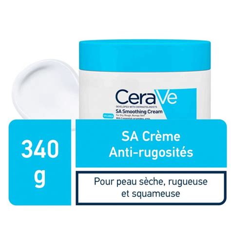 CeraVe SA Crème Anti Rugosités Peau Sèche et Squameuse 340g produit