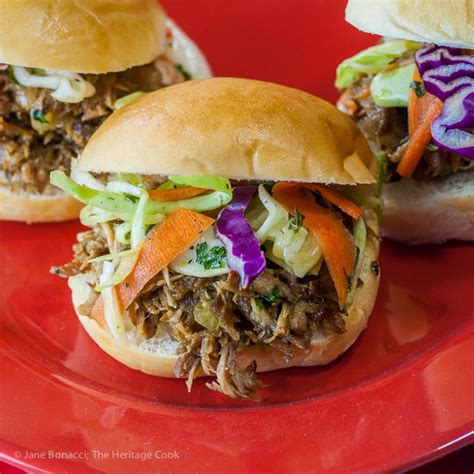 Slow Cooker Cuban Pulled Pork Sliders Gluten Free The Heritage Cook