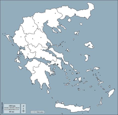 Outline Map Of Greece Printable