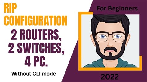RIP Configuration Using 2 Routers 2 Switches 4 PC Without CLI