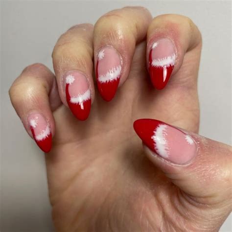 Santa Hat Nail Design Scratch