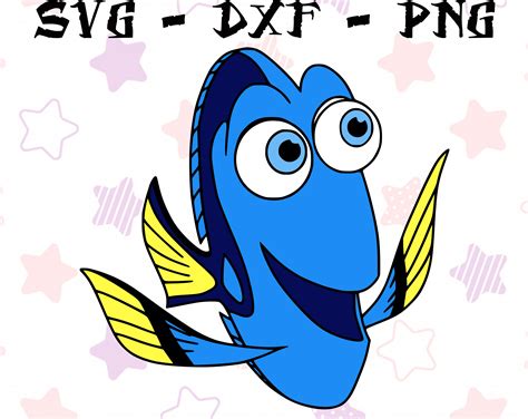 Finding Dory Dory Smiling Svg Png Dxf Finding Dory Svg Etsy