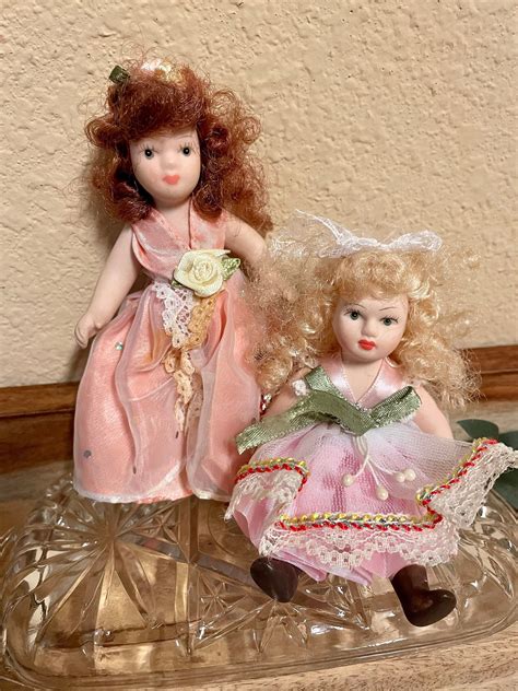 Porcelain Miniature Dolls Miniature Dolls Porcelain Dolls Etsy