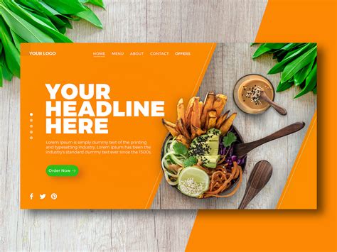 Healthy food banner concept. by psuiuxdesign on Dribbble