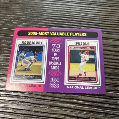 Topps Heritage Alex Rodriguez Albert Pujols Mvp Yankees