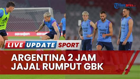 Timnas Argentina Latihan 2 Jam Di GBK Sehari Usai Tiba Di Indonesia