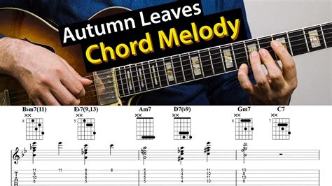 Autumn Leaves How To Use Drop For An Easy Chord Melody Youtube