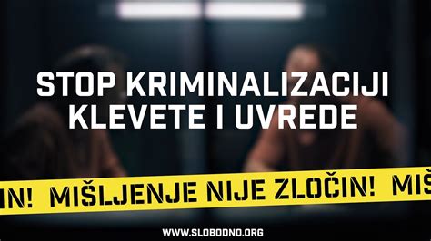 Govori Slobodno Stop Kriminalizaciji Klevete I Uvrede Slobodno Org