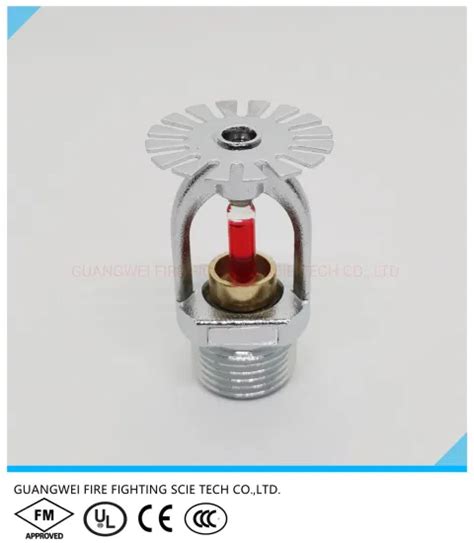 Standard Response 68 Degree Red Color Glass Bulb Pendent Fire Sprinkler Fire Sprinkler And