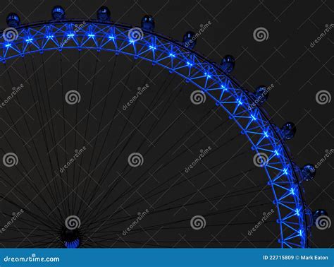 El Ojo De Londres En La Noche Imagen De Archivo Editorial Imagen De