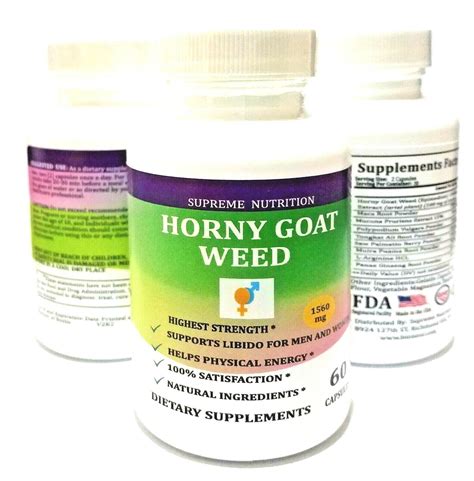 Horny Goat Weed Premium Sexual Enhancer With Maca L Arginine Ginseng EBay