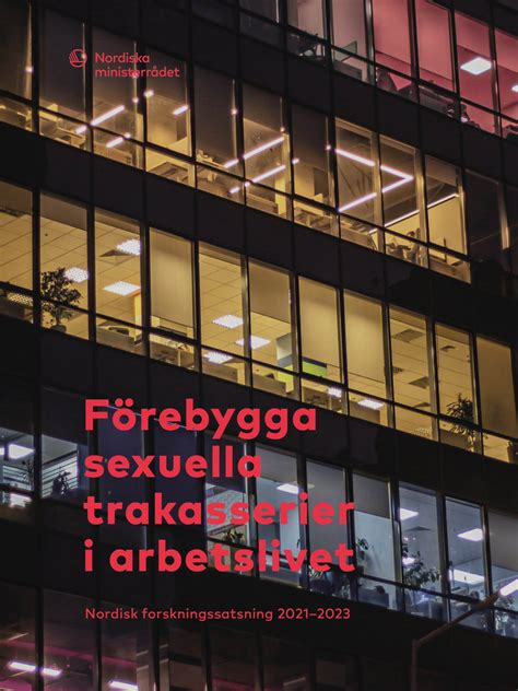 Förebygga Sexuella Trakasserier I Arbetslivet