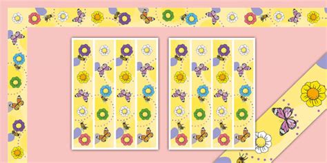 Floral Theme Bulletin Board Borders L Enseignant A Fait