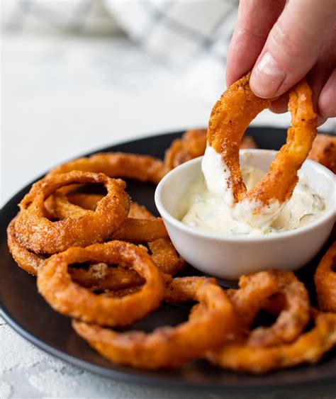 Extra Crispy Baked Onion Rings Healthy Blog