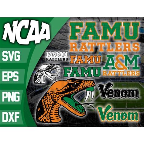 Florida Aandm Rattlers Svg Bundle Ncaa Svg Logo Ncaa Bundle Inspire Uplift