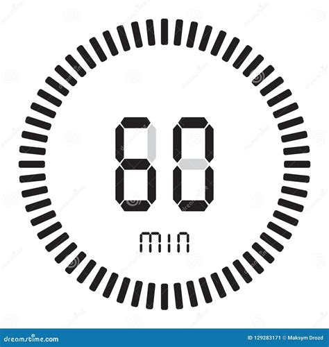 The Digital Timer 60 Minutes 1 Hour Electronic Stopwatch With A