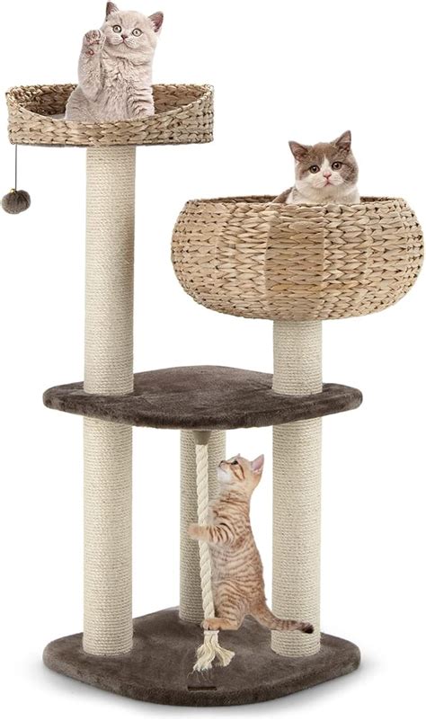 Amazon PETSITE 41 Inch Modern Cat Tree For Indoor Cats Multi