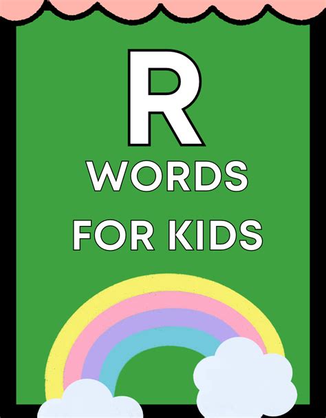 R Words For Kids Free Reading Resources