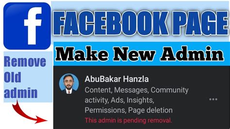 How To Add Facebook Page New Admin Remove Admin From Facebook Page