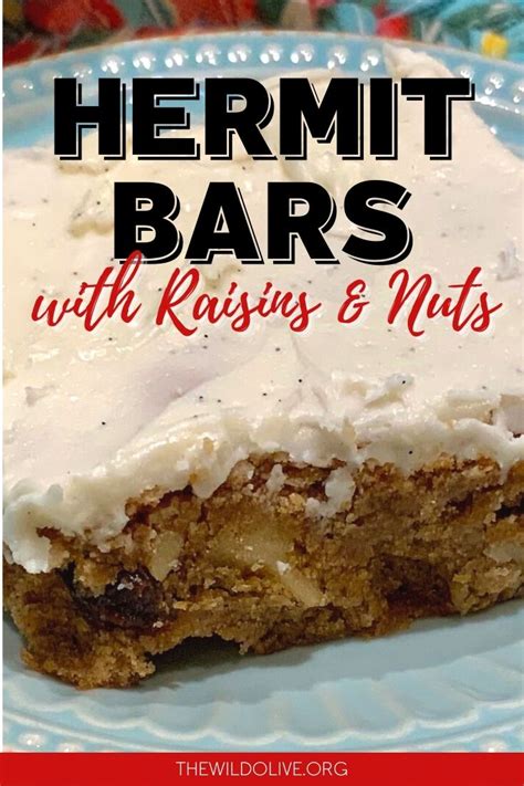 Old Fashioned Hermit Bars With Vanilla Icing Recipe Dessert Bar