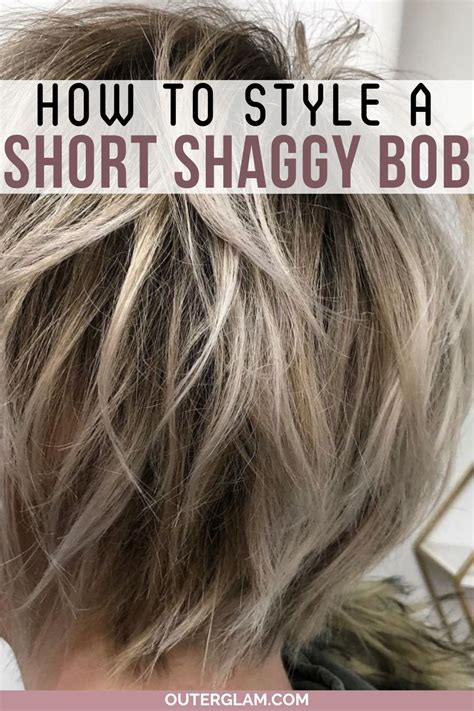 How To Style A Short Shaggy Bob Short Stacked Bob Haircuts Stacked