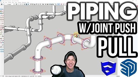 Easy Piping In Sketchup With Joint Push Pull Youtube