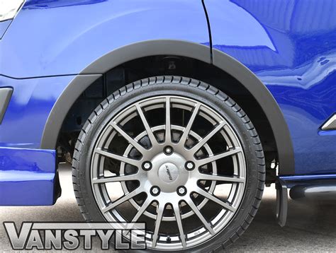 Ford Transit Custom Black Abs Wheel Arch Covers Vanstyle