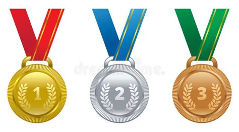 Ajuste a Medalha Do Ouro Das Concessões Dos Esportes Do Vetor a De