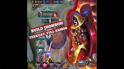 Jhonson Build Terkuat Di Mobile Legends Youtube