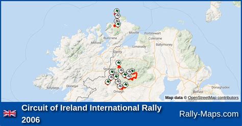 Maps Circuit Of Ireland International Rally Itrc Rally Maps